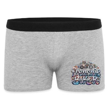 Frenchie biker - 004 - Men's Boxer Shorts - heather grey - Front
