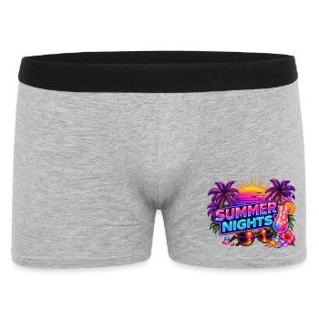 Nuits d'Été Néon Tropiques - Boxer Homme - gris chiné - Devant