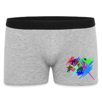 Farben - Männer Boxer Shorts - Grau meliert - Vorne
