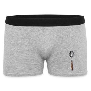 Illustration de cuillères dessinées à la main - Boxer Homme - gris chiné - Devant