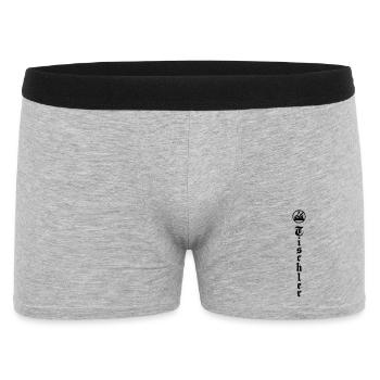 Tischler traditionelles Symbol vertikaler Schrift - Männer Boxer Shorts - Grau meliert - Vorne