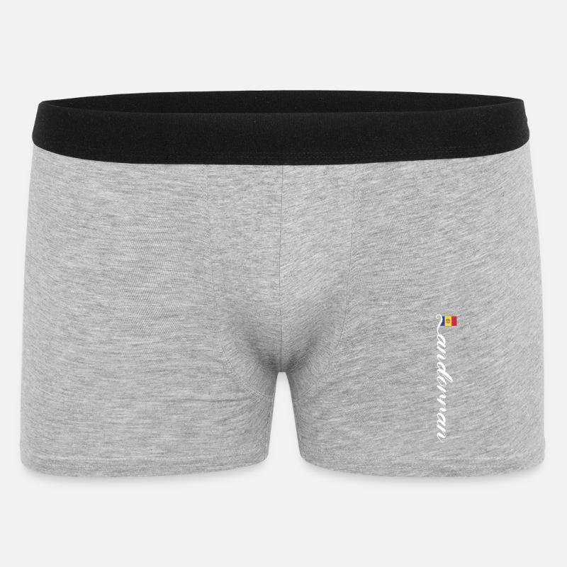 Andorra - Männer Boxer Shorts - Grau meliert