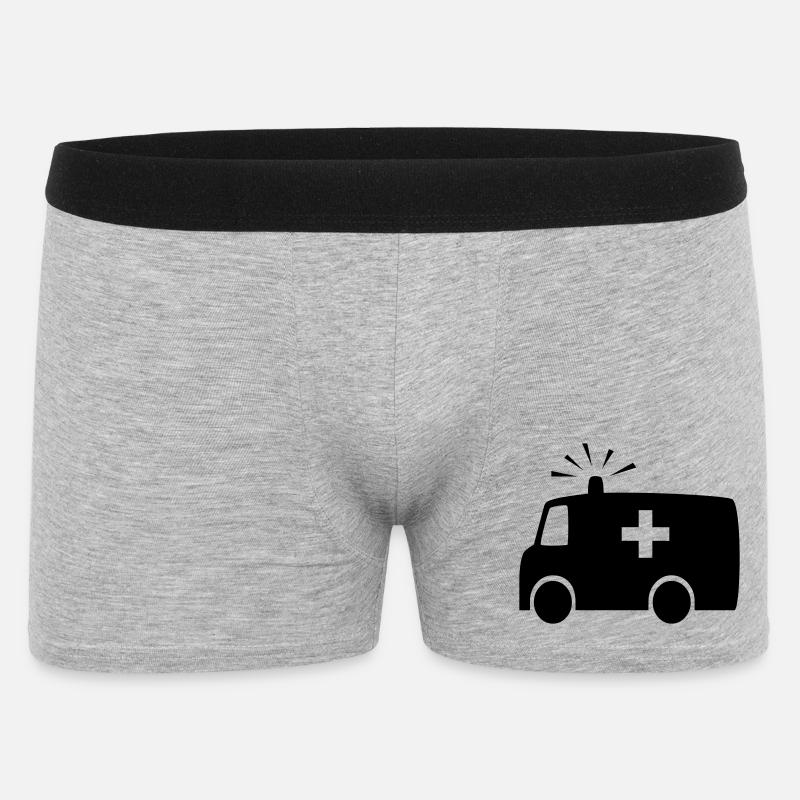 Ambulanz - Männer Boxer Shorts - Grau meliert
