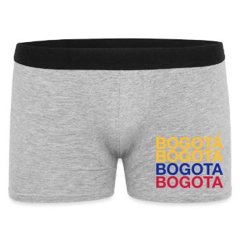 BOGOTA Colombia Kolumbien - Männer Boxer Shorts - Grau meliert - Vorne