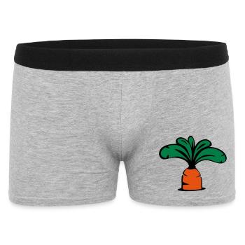 Carrot icon - Men's Boxer Shorts - heather grey - Front