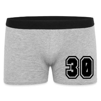 30 - Men's Boxer Shorts - heather grey - Front