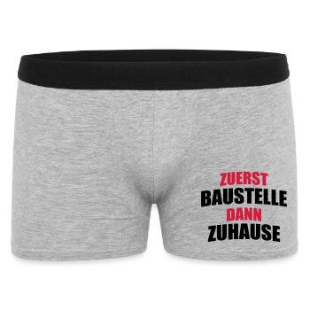 build a house - Men's Boxer Shorts - heather grey - Front
