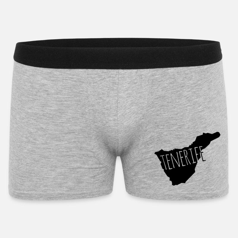 Tenerife - Männer Boxer Shorts - Grau meliert