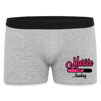 Mariée loading - Men's Boxer Shorts - heather grey - Front