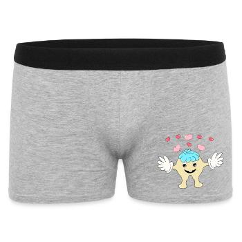 Monstre de câlins... - Boxer Homme - gris chiné - Devant
