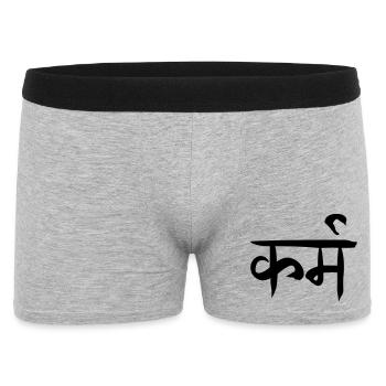 Karma sanskrit - Men's Boxer Shorts - heather grey - Front
