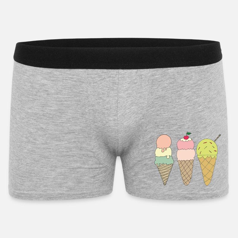 eisvariationen - Männer Boxer Shorts - Grau meliert
