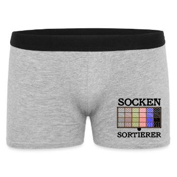 Sockensortierer - Männer Boxer Shorts - Grau meliert - Vorne