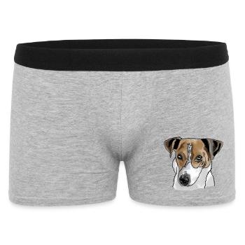 Jack Russel Terrier - Men's Boxer Shorts - heather grey - Front