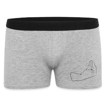 Qu’est-ce que tu veux geste - Boxer Homme - gris chiné - Devant