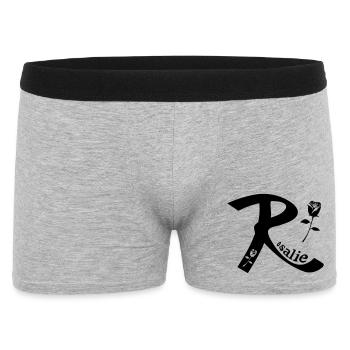 Rosalie - Männer Boxer Shorts - Grau meliert - Vorne