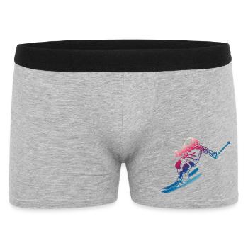 Vintage Skiers - Men's Boxer Shorts - heather grey - Front