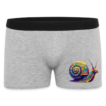 Escargot - Boxer Homme - gris chiné - Devant