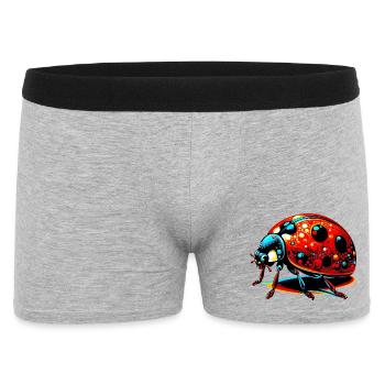 Marienkäfer - Männer Boxer Shorts - Grau meliert - Vorne