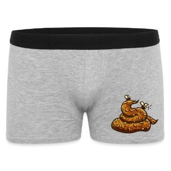 Poop pile Uahaha! - Men's Boxer Shorts - heather grey - Front