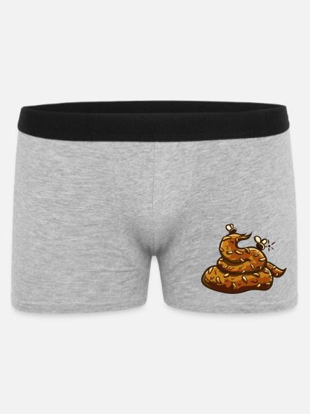 Poop pile Uahaha! - Men's Boxer Shorts - heather grey