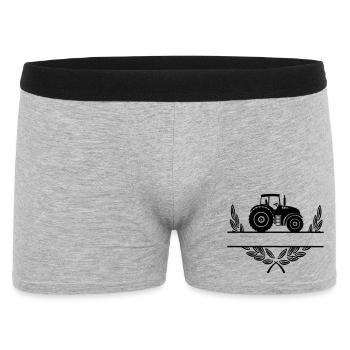 Proud of the farmer tractor - Men's Boxer Shorts - heather grey - Front