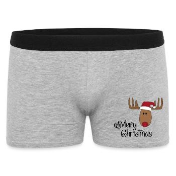 Joyeux Noël - Boxer Homme - gris chiné - Devant