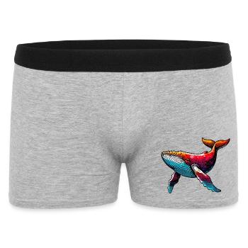 Baleine - Boxer Homme - gris chiné - Devant