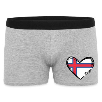 Färöer Inseln - Faroe Islands - Føroyar - Men's Boxer Shorts - heather grey - Front
