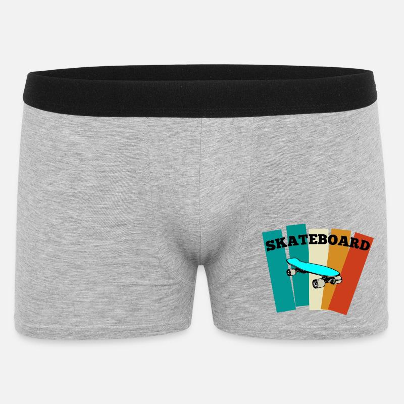 Skateboard - Men's Boxer Shorts - heather grey