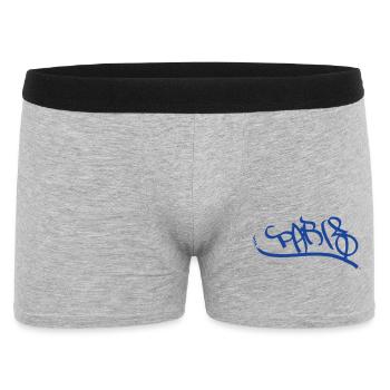 Paris Graffiti Design de Style Urbain - Boxer Homme - gris chiné - Devant