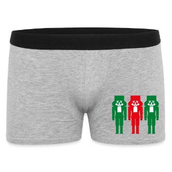 Casse-Noisette Couleur Trois Noël Traditionnel - Boxer Homme - gris chiné - Devant