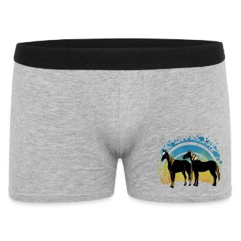 Chevaux - Boxer Homme - gris chiné - Devant
