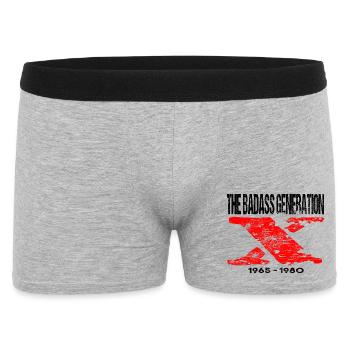 Génération X 1965 1980 Rétro - Boxer Homme - gris chiné - Devant