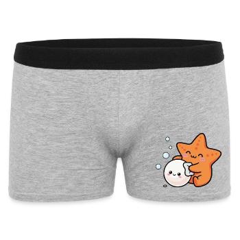 Poli étoile de mer perle - Boxer Homme - gris chiné - Devant