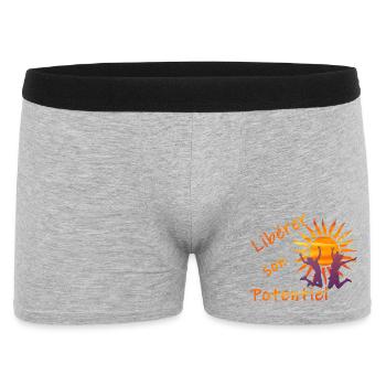 Libérer son potentiel - Boxer Homme - gris chiné - Devant