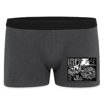 Cerf d’Alfabeest - Boxer Homme - charbon - Devant