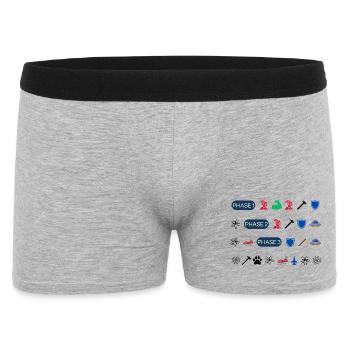 Superhero Order - Men's Boxer Shorts - heather grey - Front