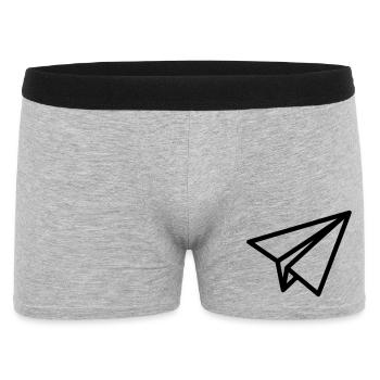 Avion en papier Avion - Boxer Homme - gris chiné - Devant
