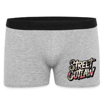 Street Outlaw Camo Design for Streetwear Fans - Men's Boxer Shorts - heather grey - Front
