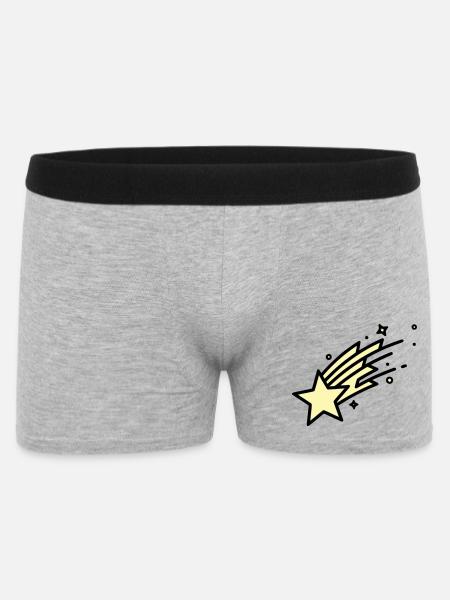 Shooting Star Comet Comic - Men's Boxer Shorts - heather grey