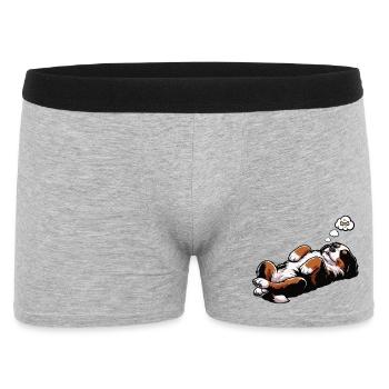 Berner Sennenhund Sennenhunde Sennen Besitzer - Männer Boxer Shorts - Grau meliert - Vorne