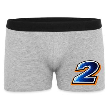 Number 2 Football Shirt Tournament 2026 Design - Men's Boxer Shorts - heather grey - Front