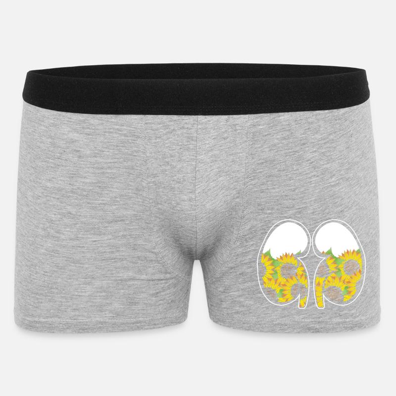 Organspende Transplantation Nierenspender - Männer Boxer Shorts - Grau meliert