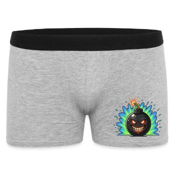 Boule de bombe en colère néonburst - Boxer Homme - gris chiné - Devant