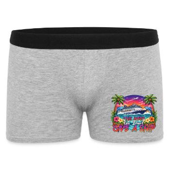 Family Vacation Trip Cruising We Don't Give A Ship - Men's Boxer Shorts - heather grey - Front