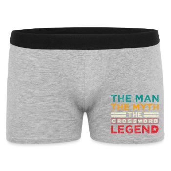 Légende du Mot Croisé : Le mythe de l’homme - Boxer Homme - gris chiné - Devant