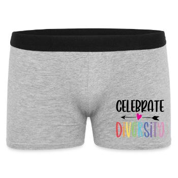 Mois de la Fierté LGBT - Célébrer la diversité - Boxer Homme - gris chiné - Devant