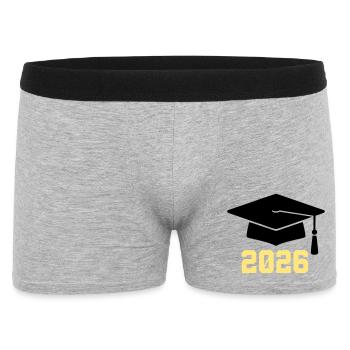 Graduate 2026 Bachelor Hat - Men's Boxer Shorts - heather grey - Front