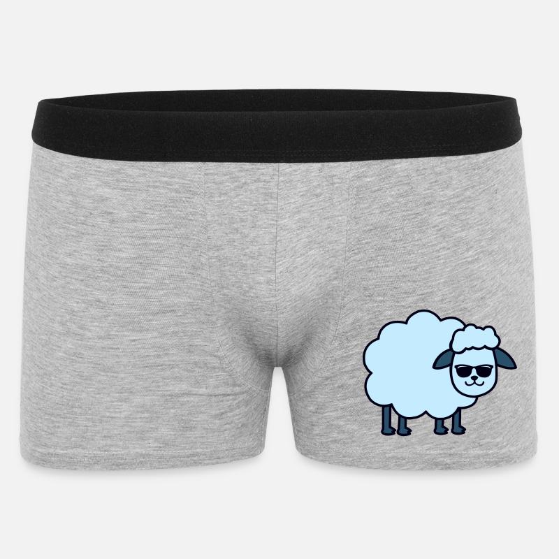 Sonnenbrillen Schaf Blau - Männer Boxer Shorts - Grau meliert